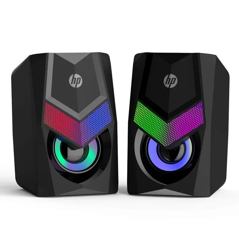 Համակարգչային Բարձրախոս HP DHE-6000 (Stereo 2.0, RGB Լուսավորություն, USB + 3.5mm)