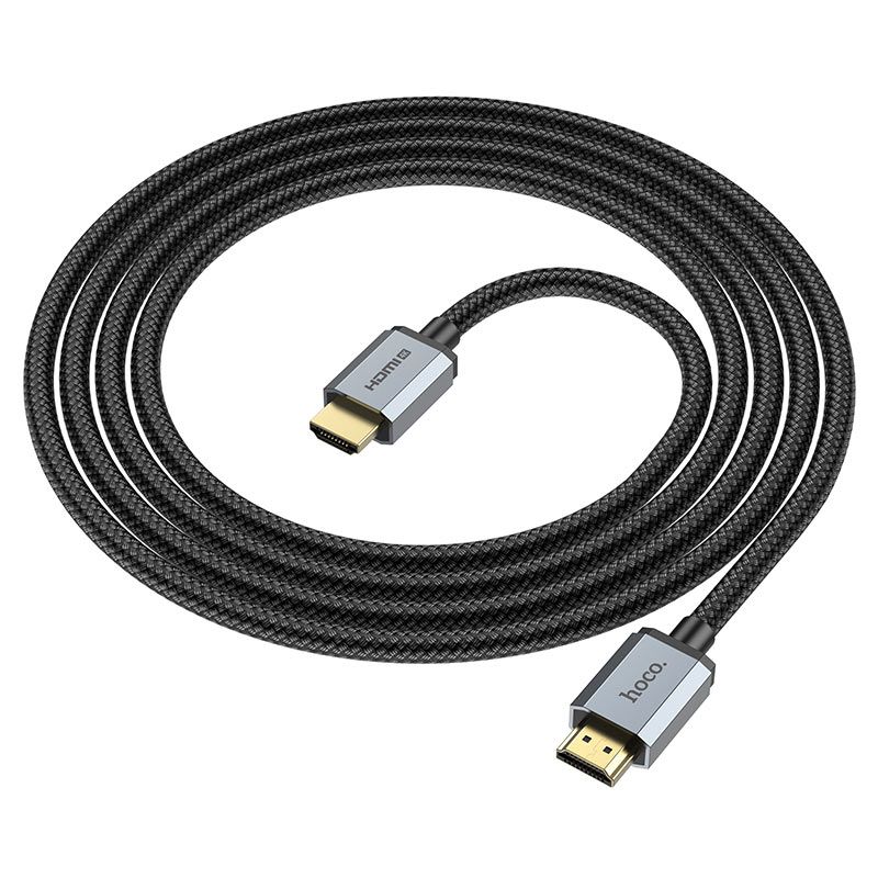 HDMI Մալուխ HOCO US03 4K (HDMI 2.0, 1 Մետր, 60Hz, Ոսկեպատ Միակցիչներ)
