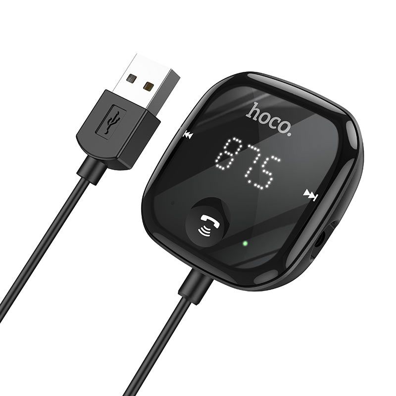 Ավտոմեքենայի Bluetooth FM Մոդուլյատոր և AUX Ընդունիչ Hoco E65 Unity (Hands-Free, TF Card)