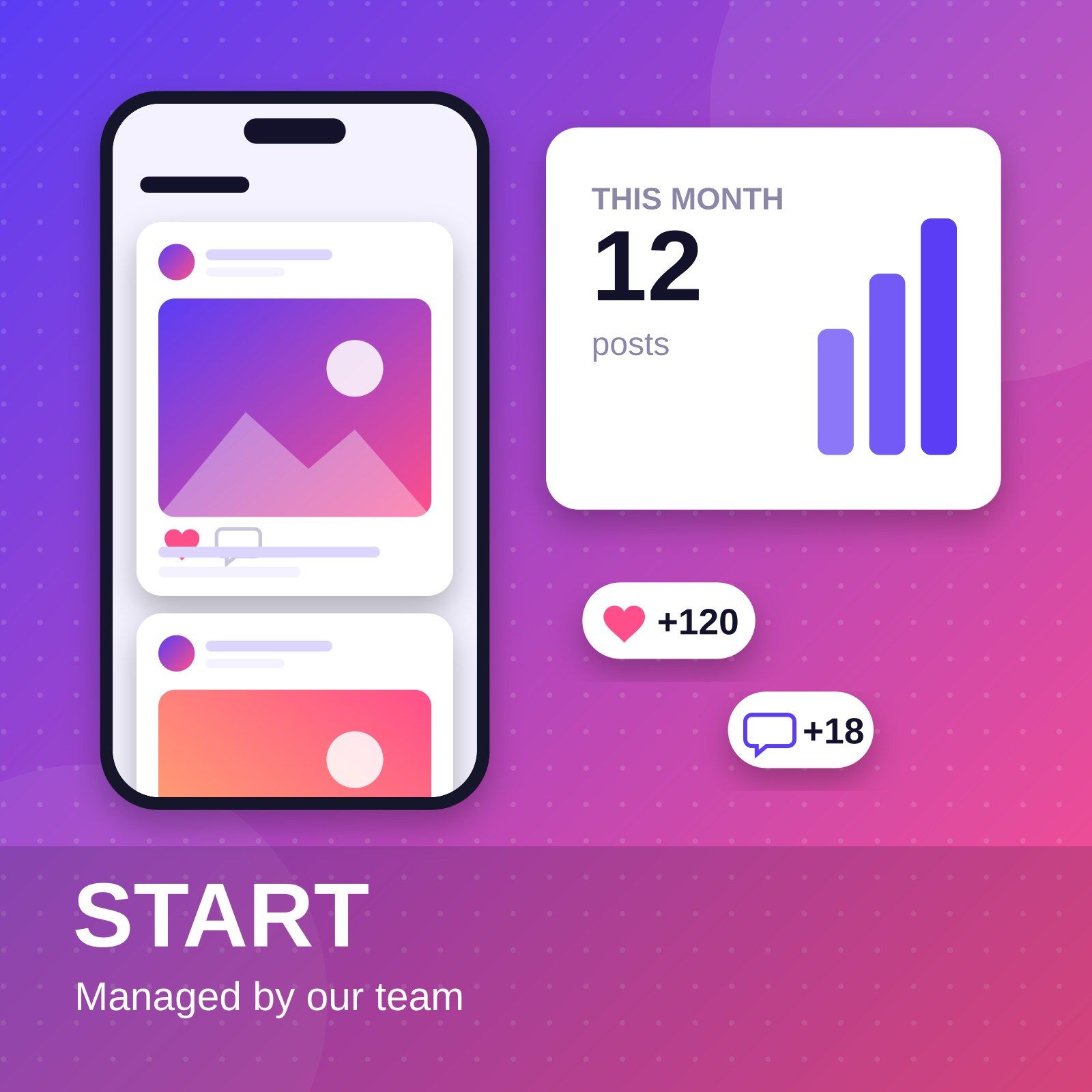 Start plan: 12 posts a month