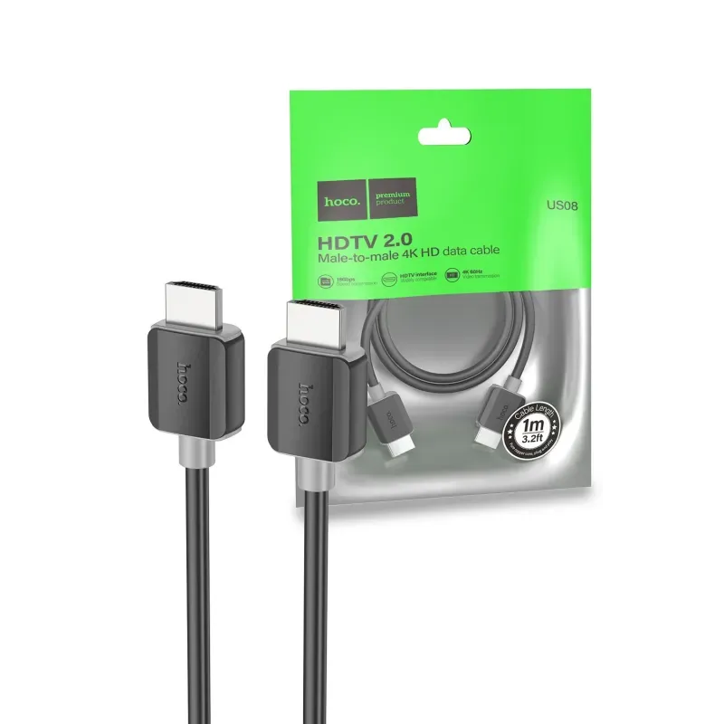 HOCO 4K Ultra HD HDMI to HDMI Cable 1m