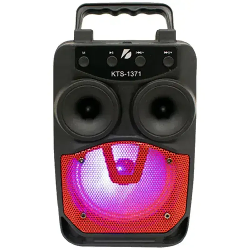 Անլար Bluetooth Բարձրախոս / Նվագարկիչ KTS-1371 (3" Դինամիկ / RGB Լուսավորությամբ / FM / USB / TF)