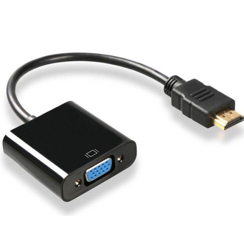 HDMI Male to VGA Female Converter Adapter (Full HD 1080p)