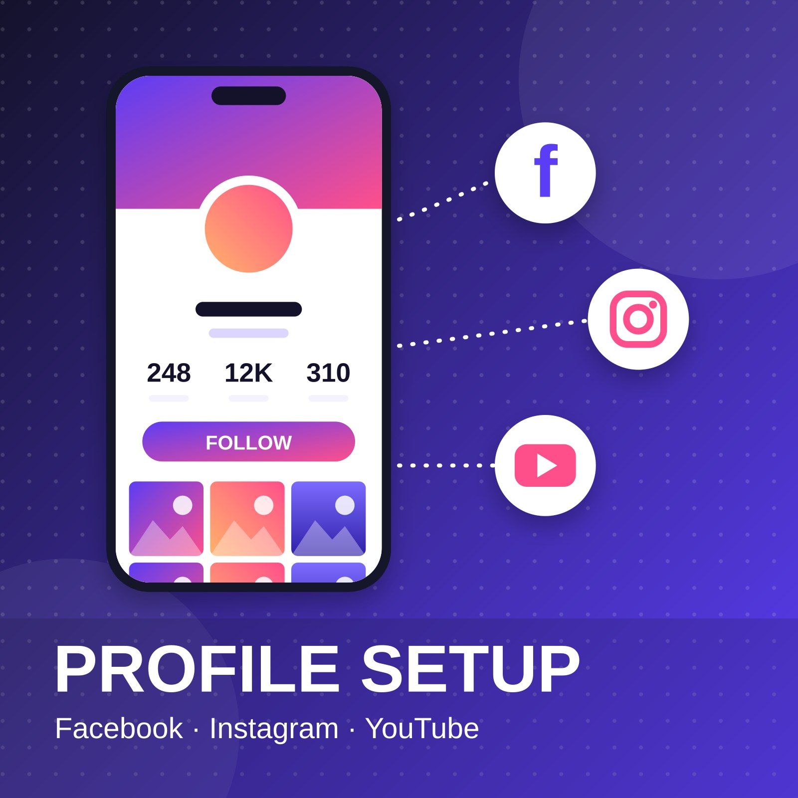 Создание страниц: Facebook, Instagram, YouTube