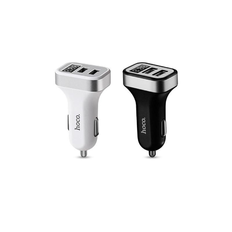Ավտոմեքենայի Լիցքավորիչ Hoco Z3 Cool Road (Dual USB / 3.1A / LED Էկրանով)