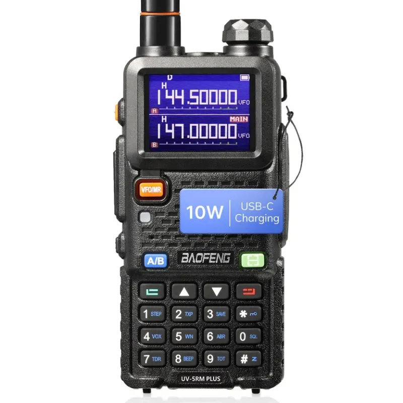 Դյուրակիր Ռադիոկայան (Ռացիա) Baofeng UV-5RH 10W Type-C / Color Screen / 2500mAh