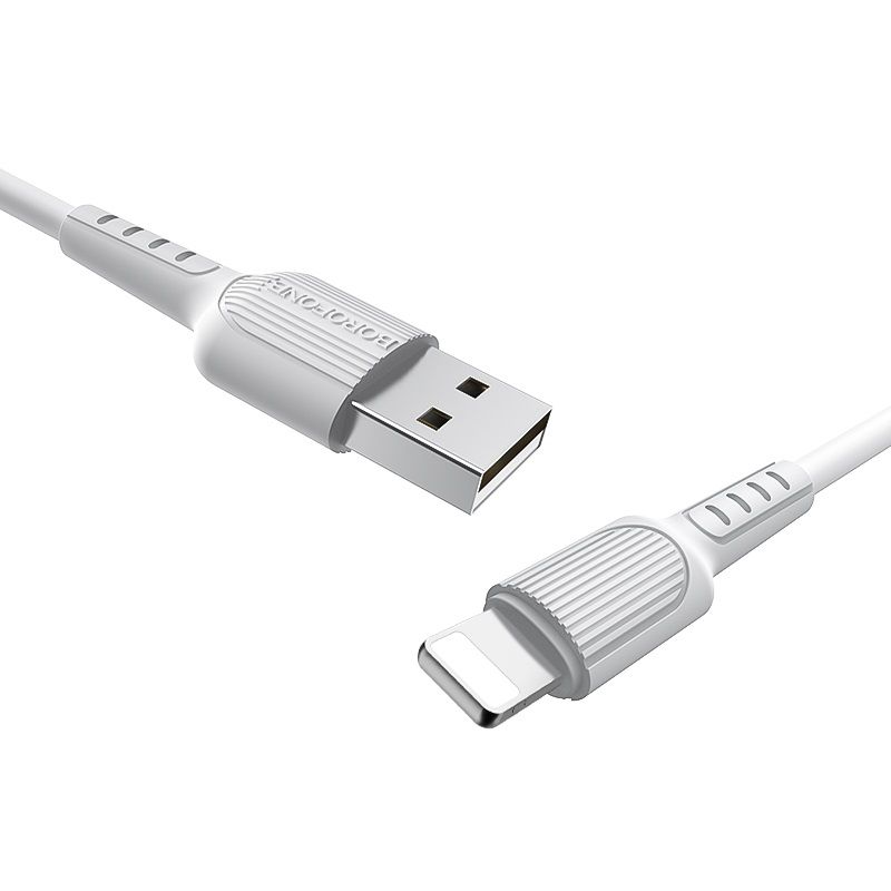 Լիցքավորման Լար BOROFONE BX16 Unrivaled USB to Lightning iPhone (2.4A / 1 մետր / PVC)