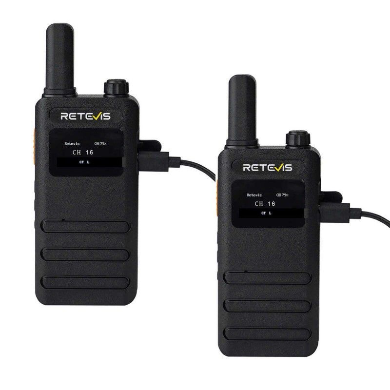 Օրիգինալ Ռացիա Retevis B63S PMR446 | LCD Էկրան | Առանց Լիցենզիայի | Type-C Լիցքավորում | Երկարակյաց Մարտկոց | VOX Hands-Free