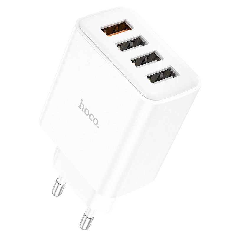 Լիցքավորիչ HOCO C102A Advantage 20W 4-Port (2x Type-C PD + 2x USB QC 3.0)