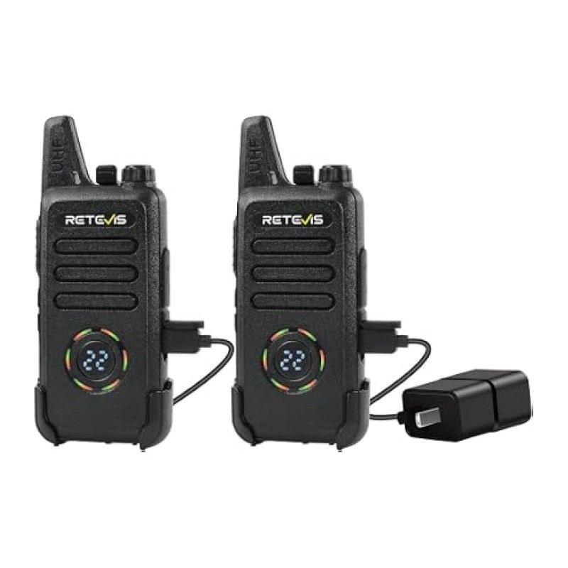 Օրիգինալ Ռացիաների Լրակազմ Retevis RT22S FRS (2 Հատ) | Էկրանով | 1000mAh | VOX