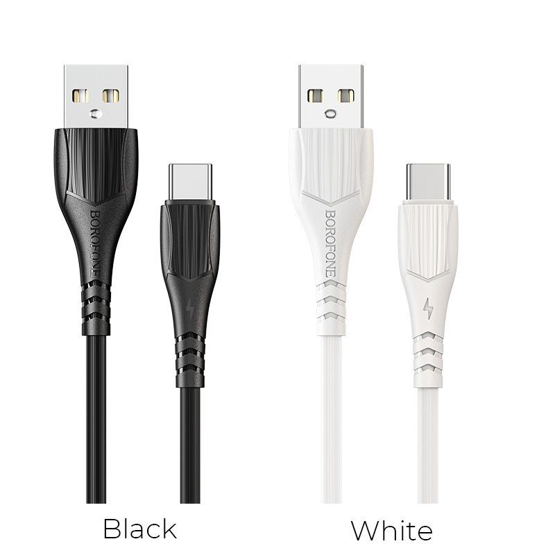 BOROFONE BX37 Soft Silicone USB to Micro-USB Charging Data Cable (1m)