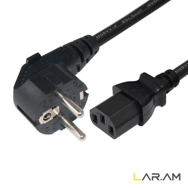 Համակարգչի սնուցման մալուխ 220V (1.5 մետր / PC C13)