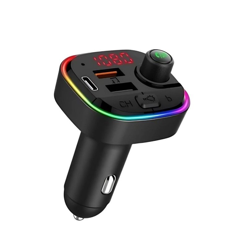 Ավտոմեքենայի FM Մոդուլյատոր և Լիցքավորիչ C13 Bluetooth (USB, TF Card, Hands-Free)