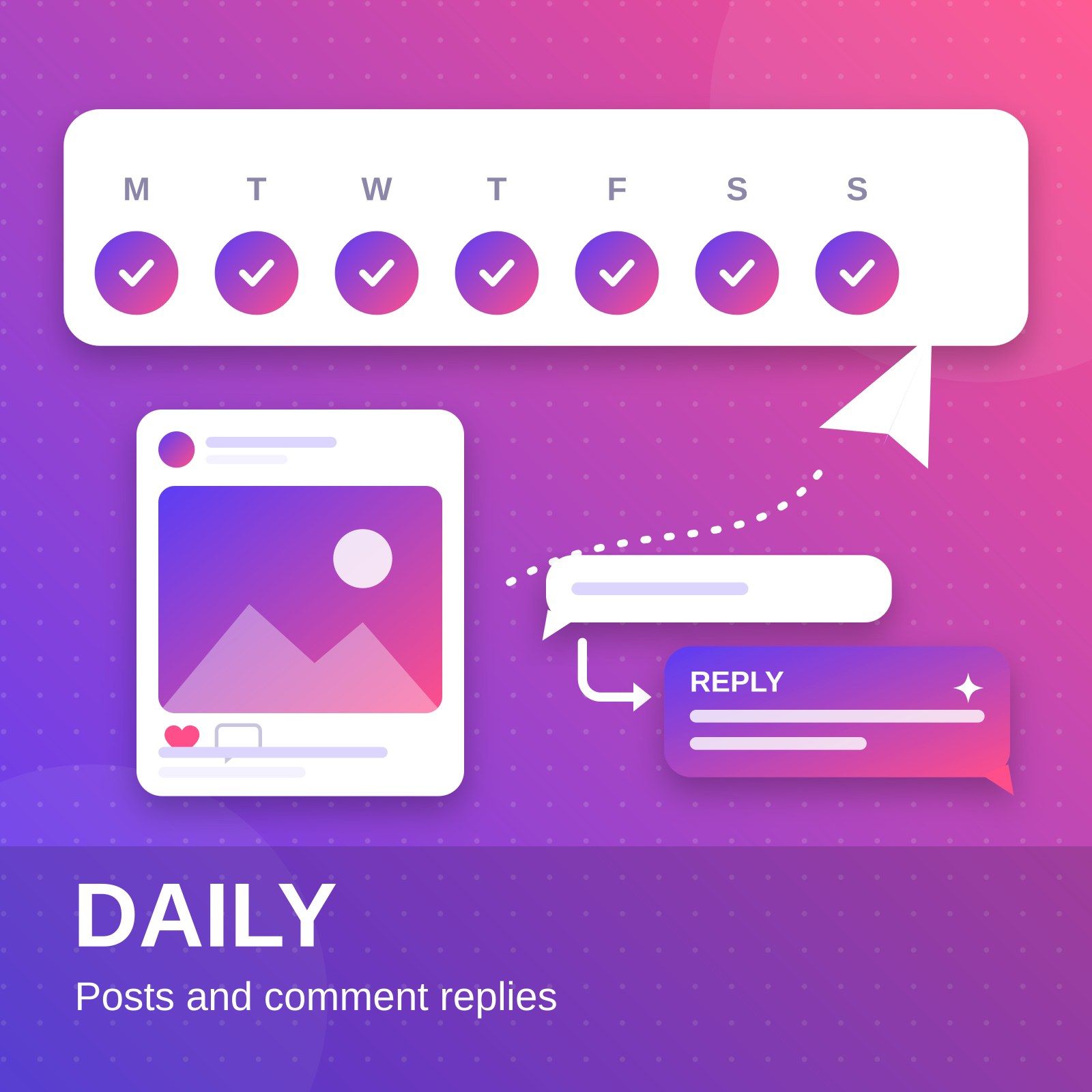 Autopilot Daily: a post every day + comment replies