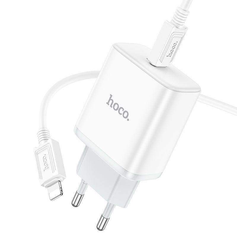 Լիցքավորիչ HOCO C104A PD20W + Type-C to Lightning Մալուխ (iPhone)