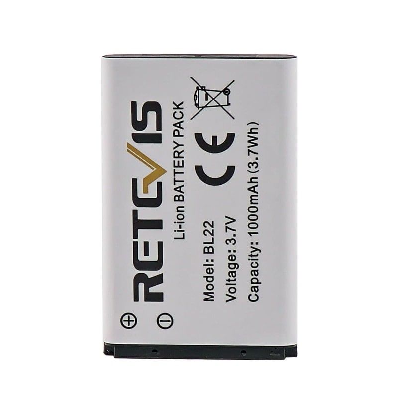 Ռացիայի Մարտկոց Retevis RT622 (Li-ion 1000mAh / 3.7V / Retevis RT622, RT22, RT619, RA619-ի Համար)