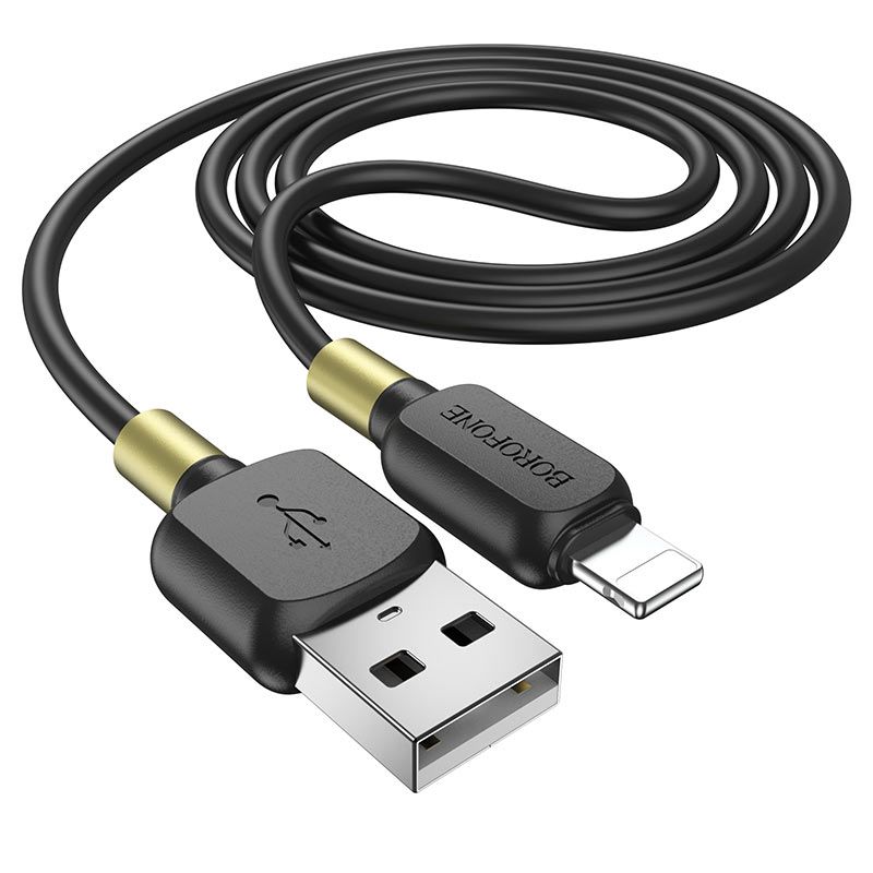 Լիցքավորման Լար BOROFONE BX59 Silicone USB to Lightning iPhone (2.4A / 1 մետր / Սիլիկոնե)